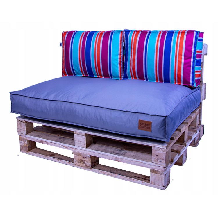 Paletové sedenie Golden Garden GG54 - podsedák a vankúš 120cm x 80cm x 15cm penový granulát 1